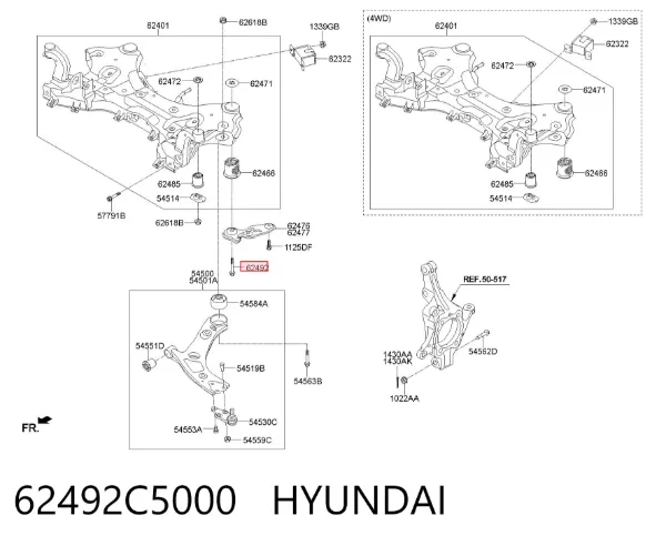  62492C5000 Hyundai/Kia
