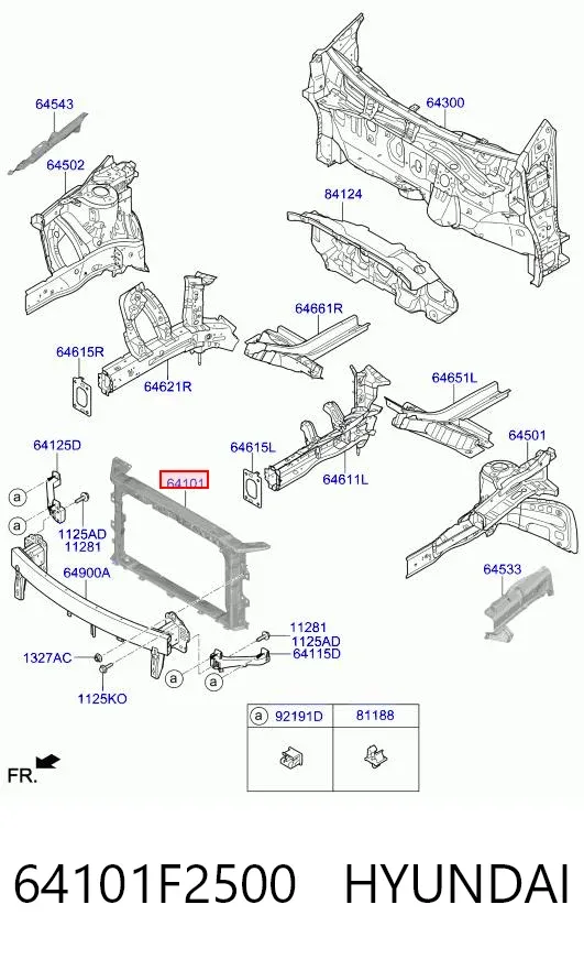 Рамка радіатора 274841200 Tempest