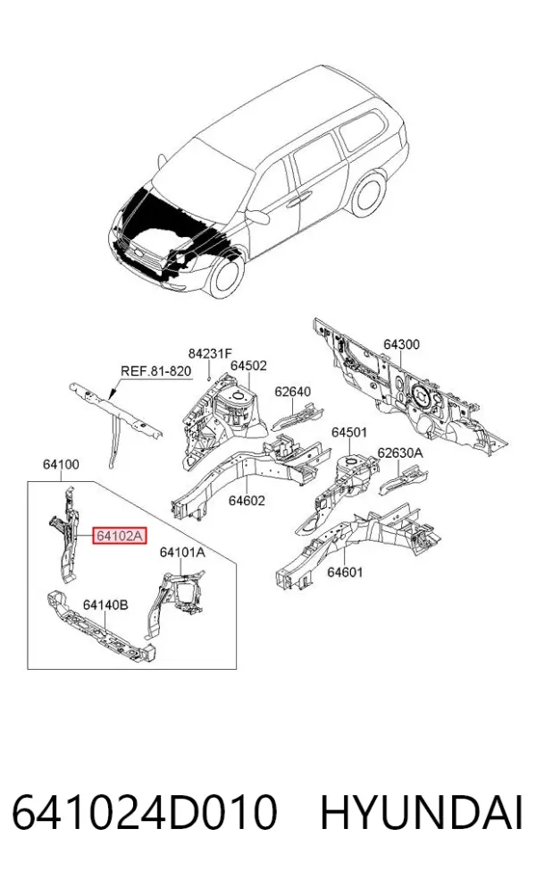 641024D010 Hyundai/Kia