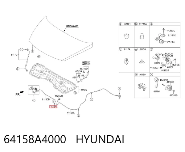  64158A4000 Hyundai/Kia