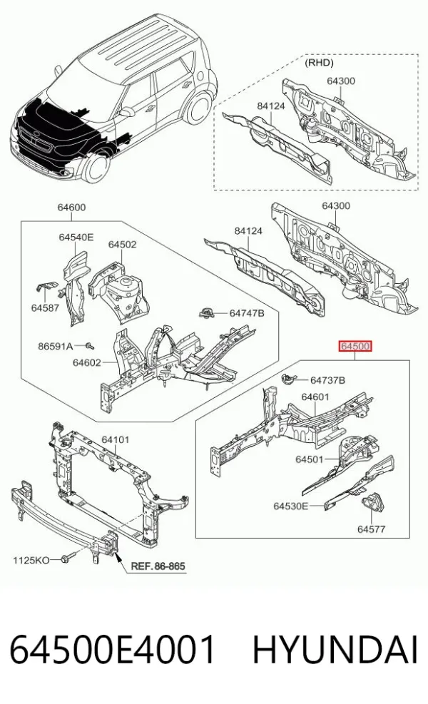  64500E4001 Hyundai/Kia