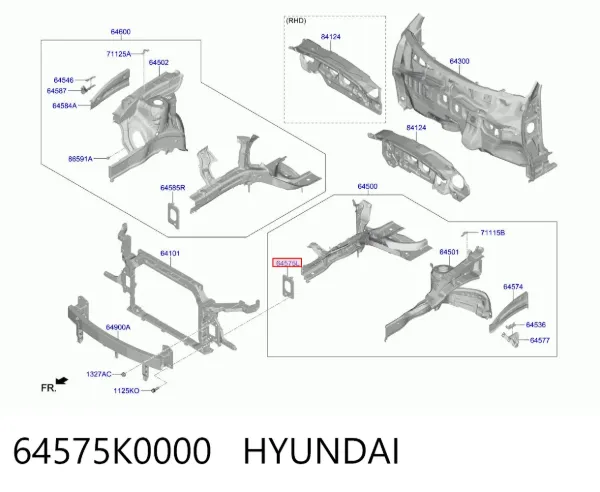  64575K0000 Hyundai/Kia