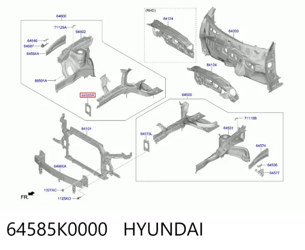  64585K0000 Hyundai/Kia
