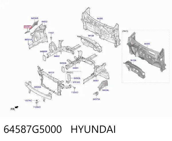  64587G5000 Hyundai/Kia