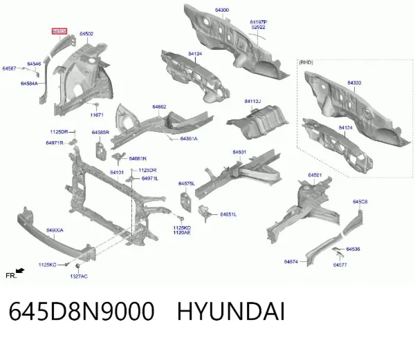  645D8N9000 Hyundai/Kia