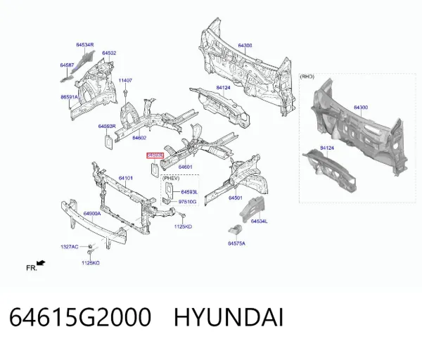  64615G2000 Hyundai/Kia