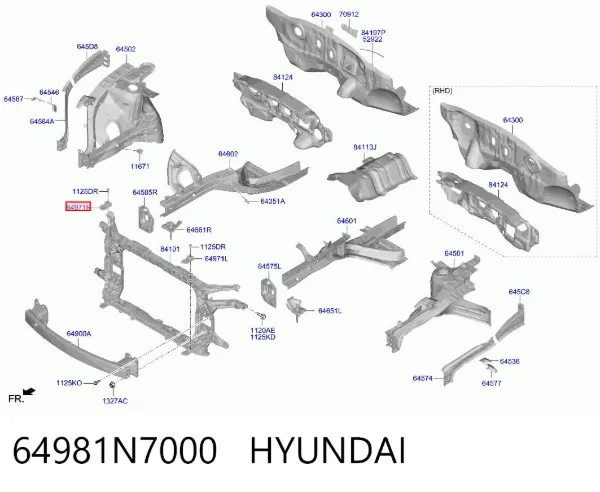  64981N7000 Hyundai/Kia