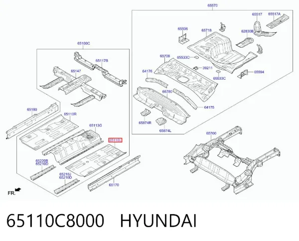  65110C8000 Hyundai/Kia