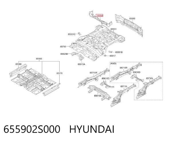  655902S000 Hyundai/Kia