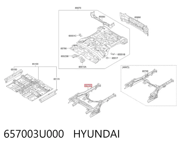  657003U000 Hyundai/Kia