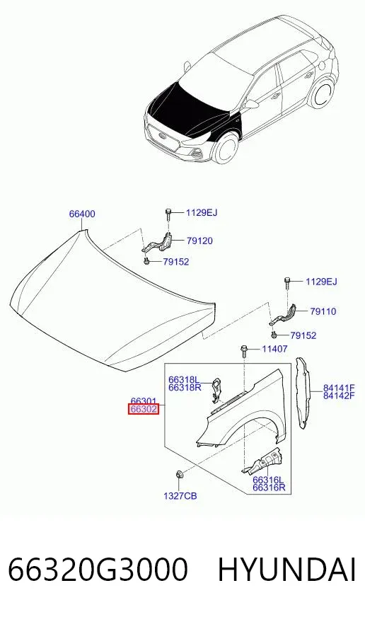 Крила 66320G3000 Hyundai/Kia