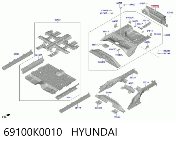  69100K0010 Hyundai/Kia