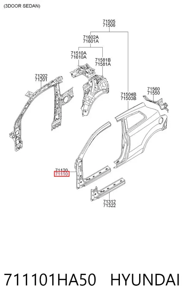  711101HA50 Hyundai/Kia