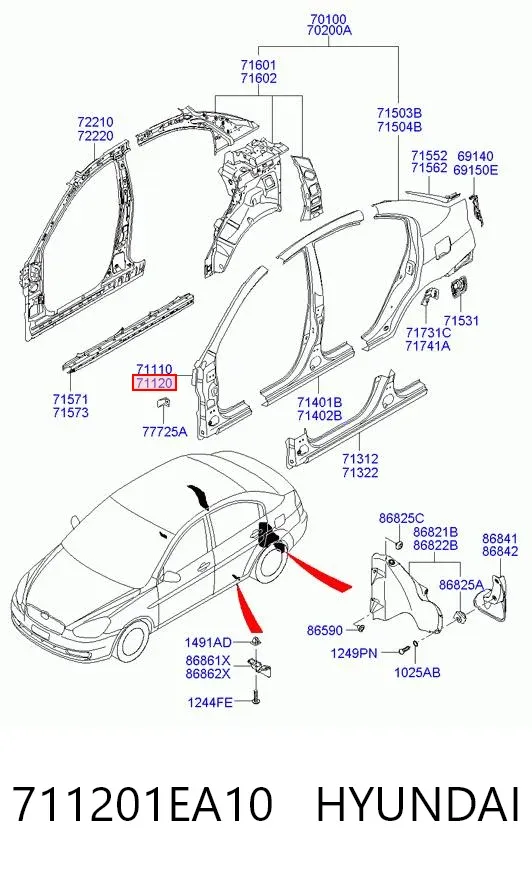  711201EA10 Hyundai/Kia