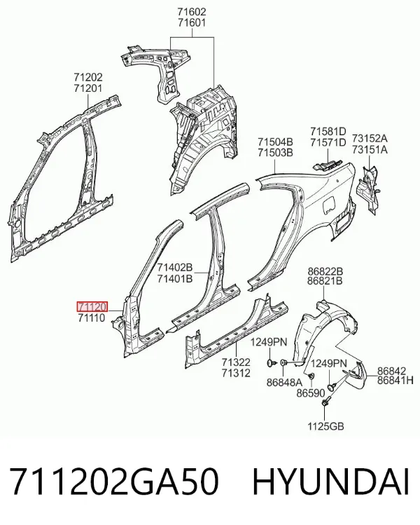  711202GA50 Hyundai/Kia