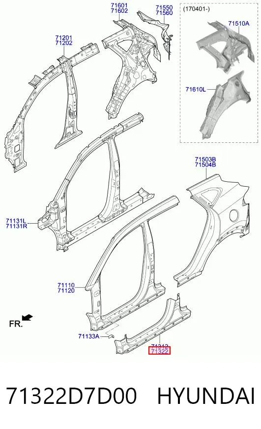  71322D7D00 Hyundai/Kia