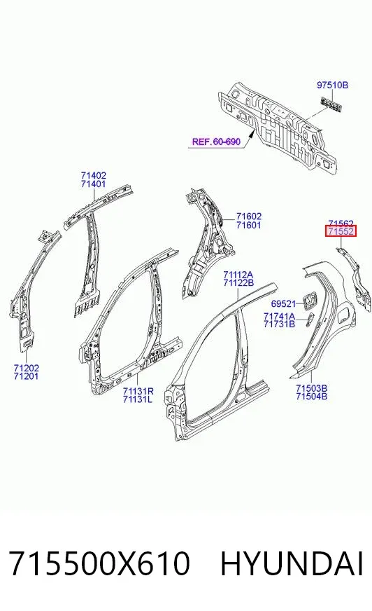  715500X610 Hyundai/Kia