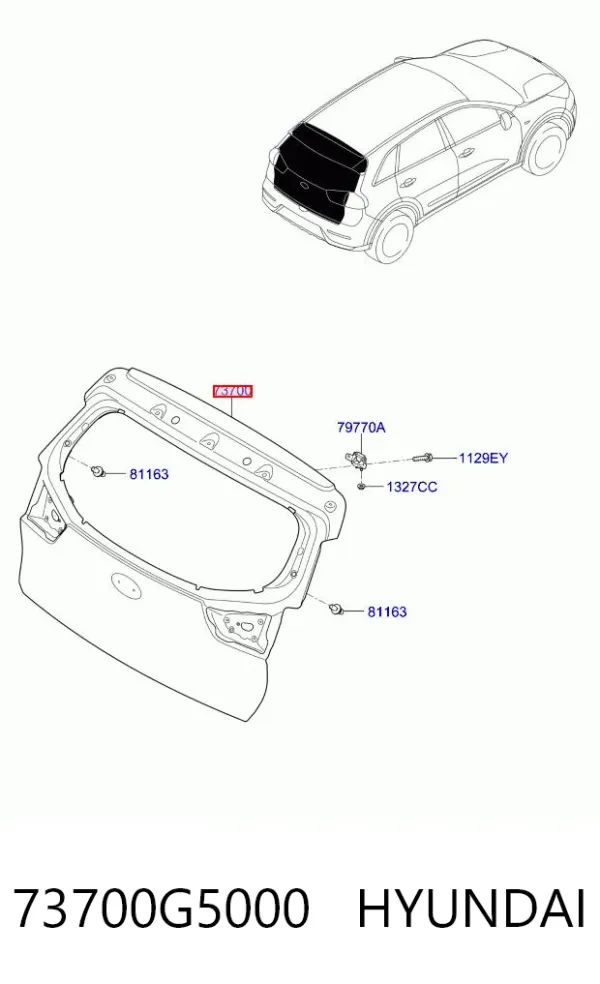 Ляда 73700G5000 Hyundai/Kia