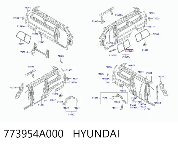  773954A000 Hyundai/Kia