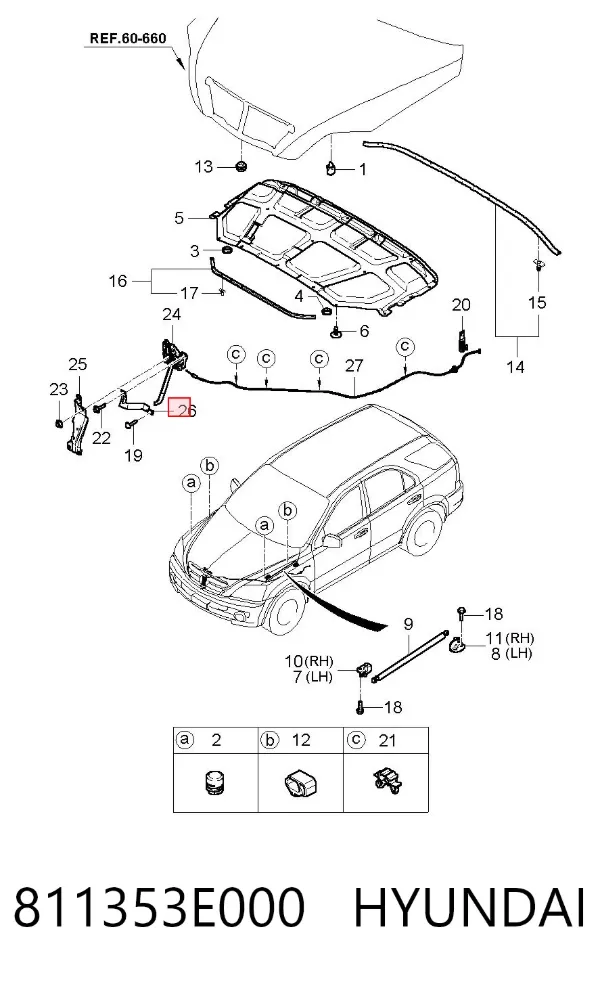 811353E000 Hyundai/Kia