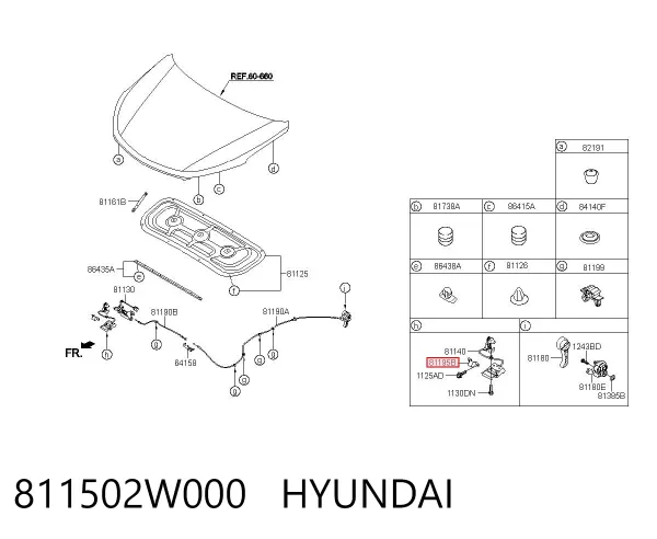 811502W000 Hyundai/Kia