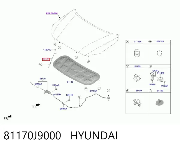  81170J9000 Hyundai/Kia