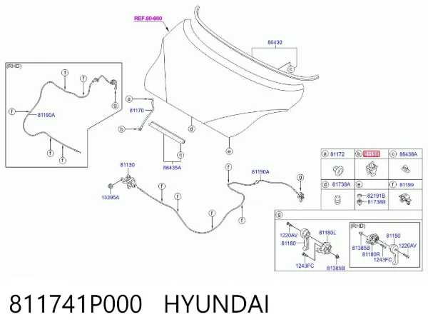  811741P000 Hyundai/Kia