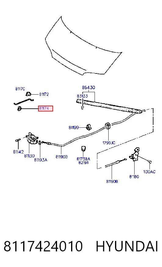  8117424010 Hyundai/Kia