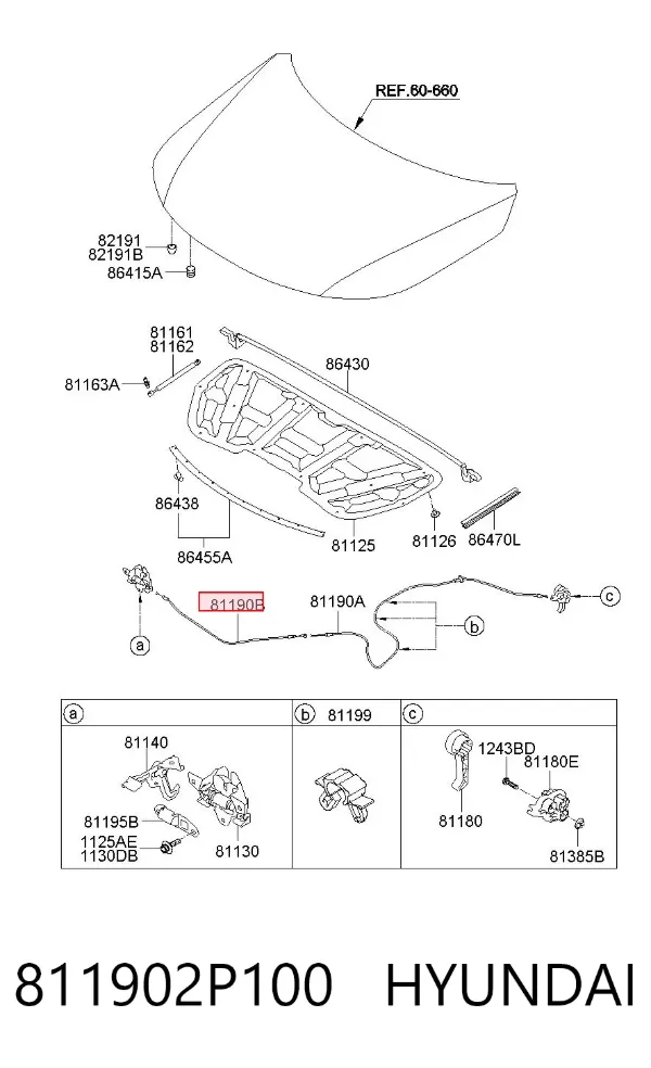  811902P100 Hyundai/Kia