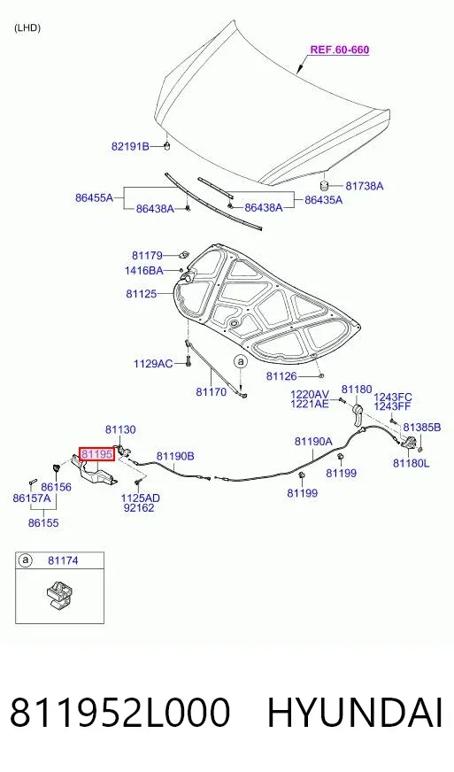  811952L000 Hyundai/Kia