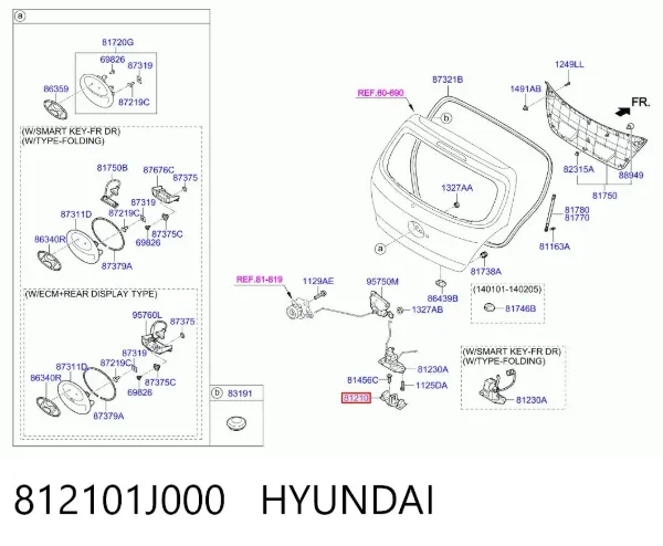  812101J000 Hyundai/Kia