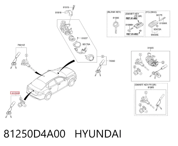  81250D4A00 Hyundai/Kia