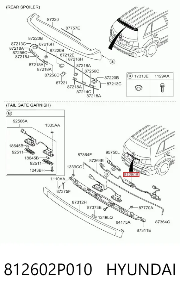  812602P010 Hyundai/Kia