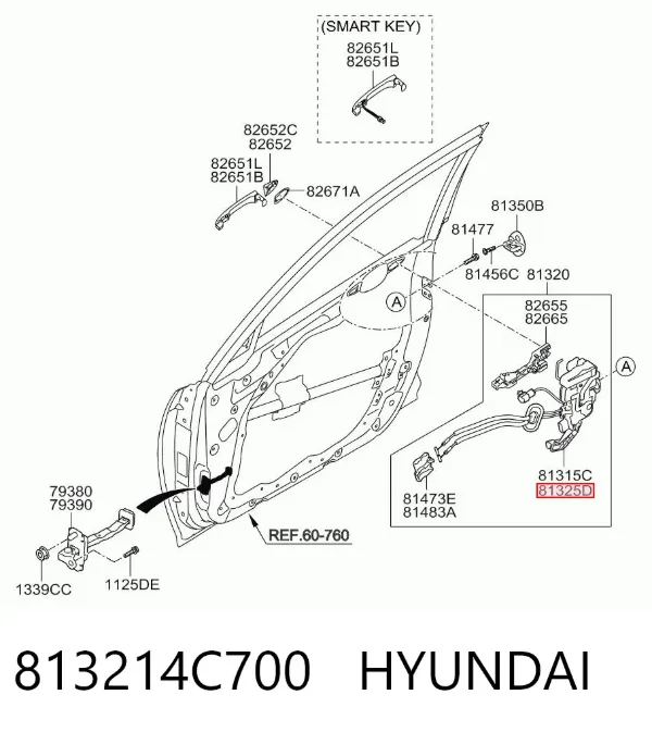  813214C700 Hyundai/Kia