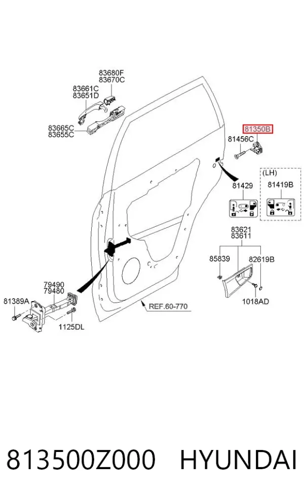  813500Z000 Hyundai/Kia