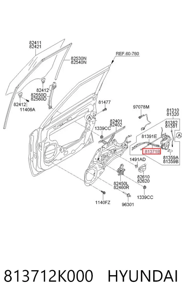  813712K000 Hyundai/Kia
