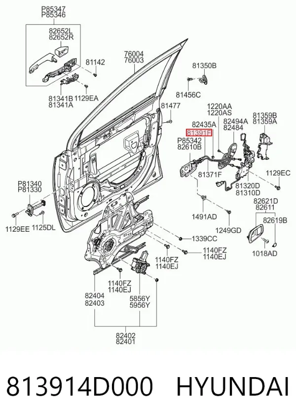  813914D000 Hyundai/Kia
