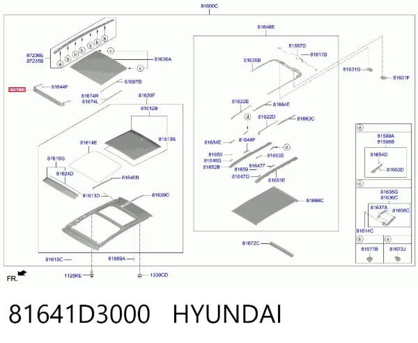  81641D3000 Hyundai/Kia