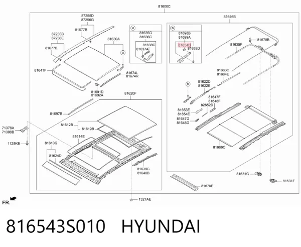  816543S010 Hyundai/Kia