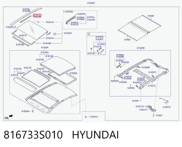  816733S010 Hyundai/Kia
