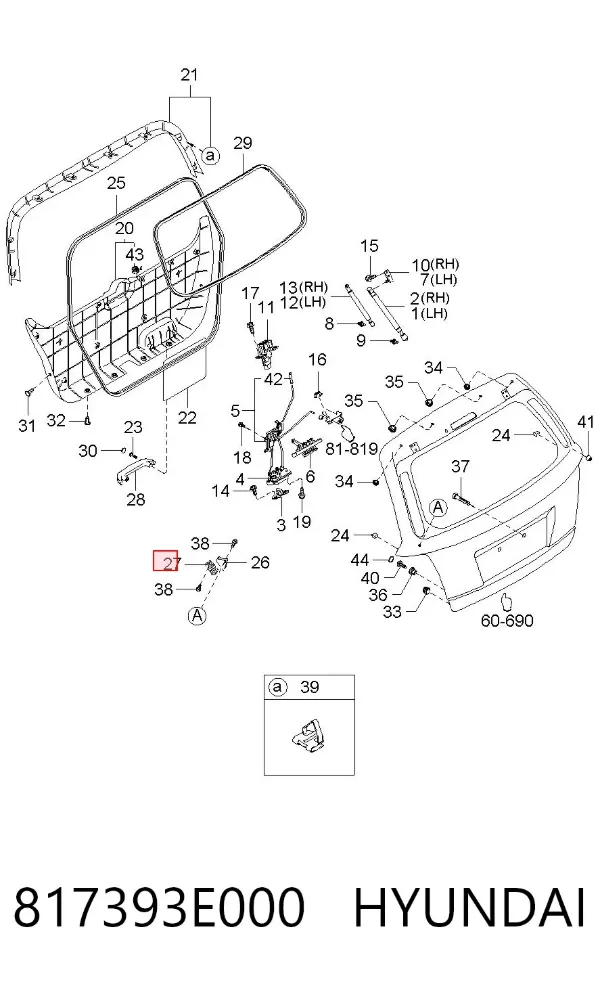  817393E000 Hyundai/Kia