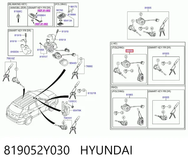  819052Y030 Hyundai/Kia