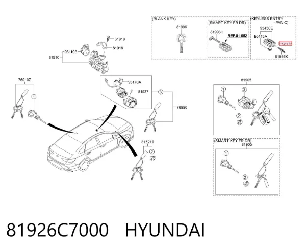  81926C7000 Hyundai/Kia