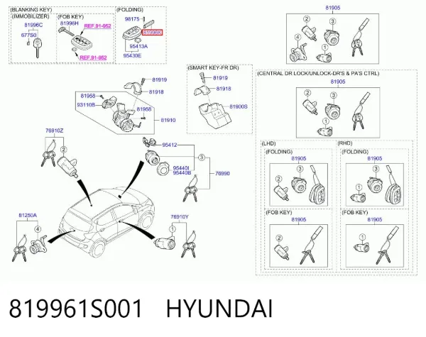  819961S001 Hyundai/Kia