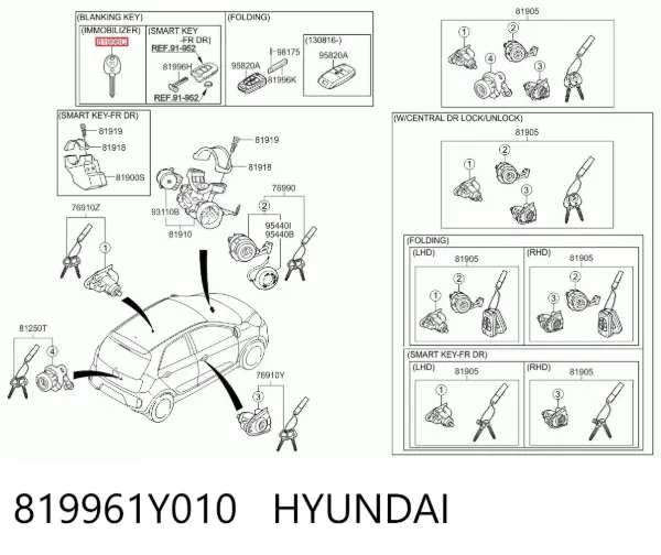  819961Y010 Hyundai/Kia