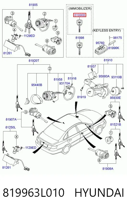  819963L010 Hyundai/Kia