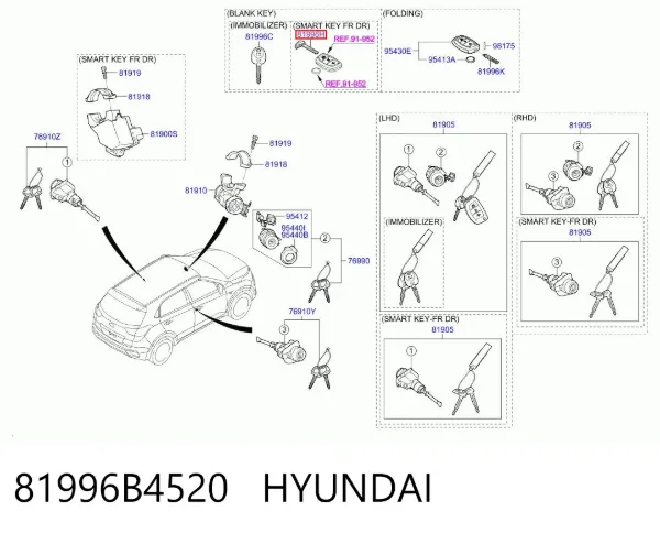  81996B4520 Hyundai/Kia