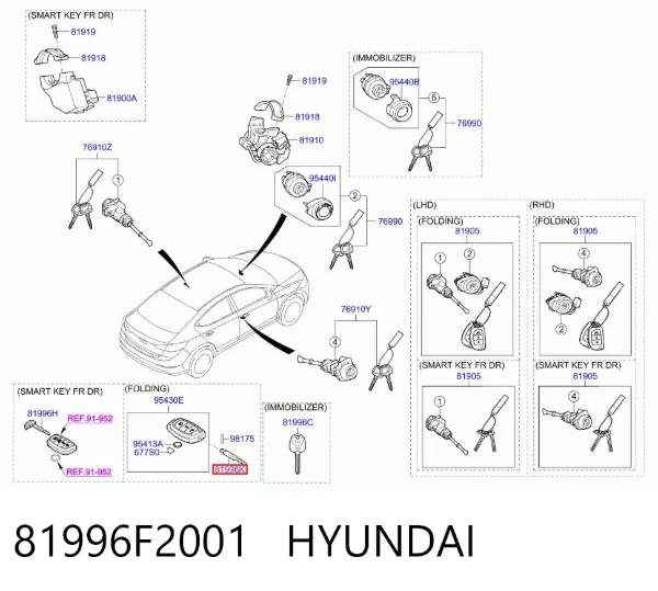  81996F2001 Hyundai/Kia