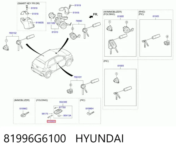  81996G6100 Hyundai/Kia