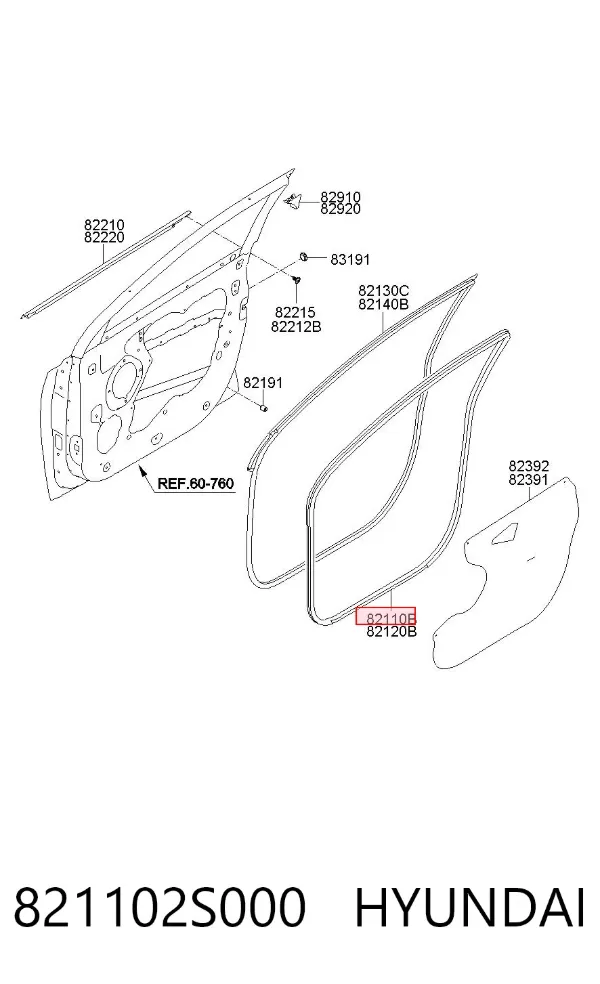  821102S000 Hyundai/Kia